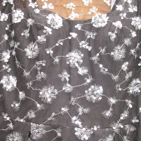 NWT Mac Duggal 12360 Illusion Long Sleeve A Line Gown Black 2 - Picture 9 of 16